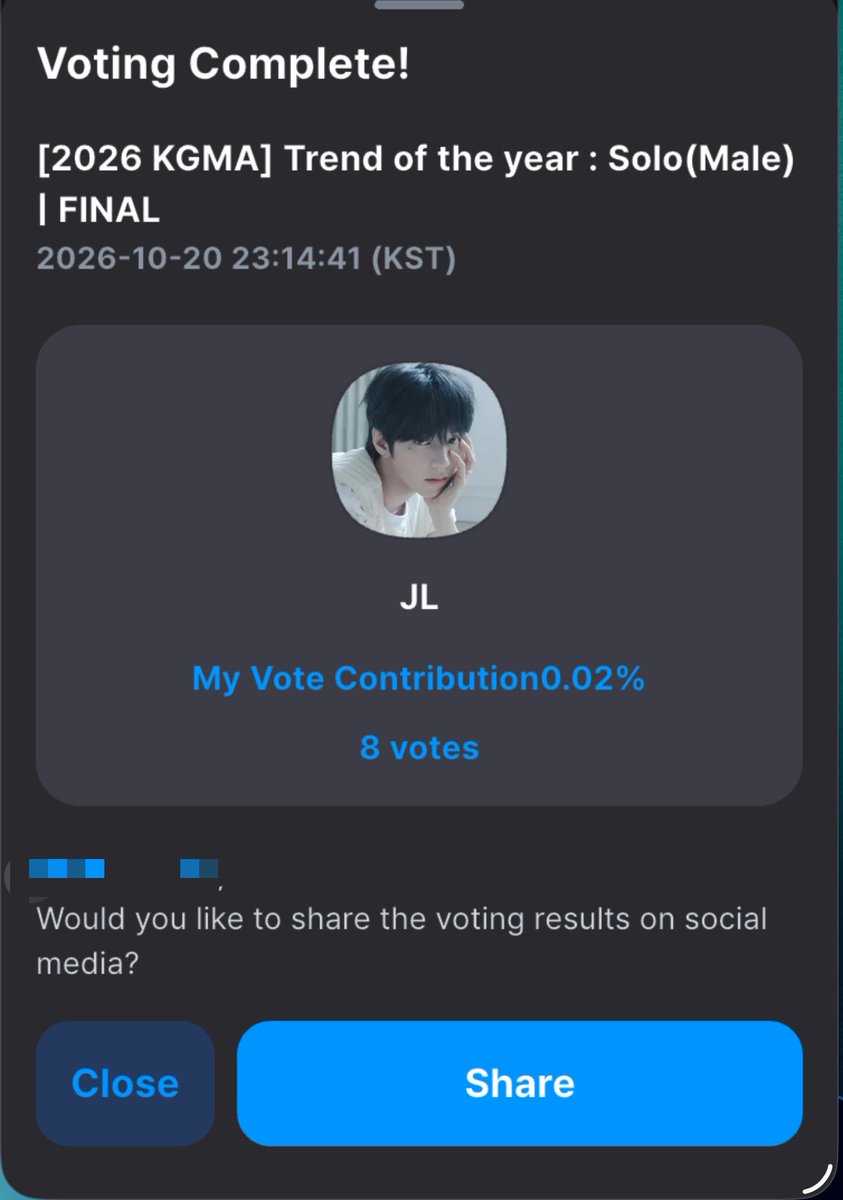 jlsource's tweet photo. KGMA VOTING PROOFS 🧵 https://t.co/Ww7aaaImJE