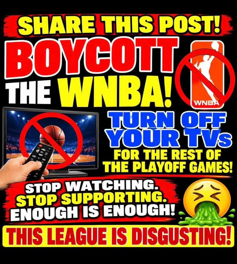 MichaelSavaged's tweet photo. Boycott the @WNBA https://t.co/Otw1ntxkvF