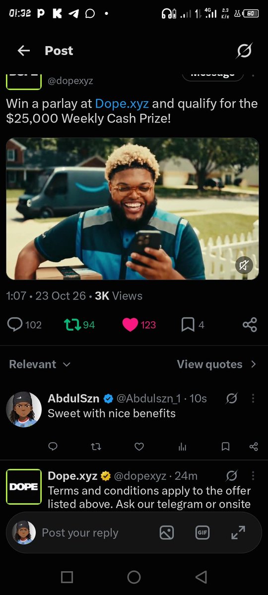 Abdulszn_1's tweet photo. @lokishated @dopexyz First win

HNCWs54v57bUQPac1FGnAEes1D4QURrZJP3vF8M32kmB https://t.co/L9JsMxz8SA
