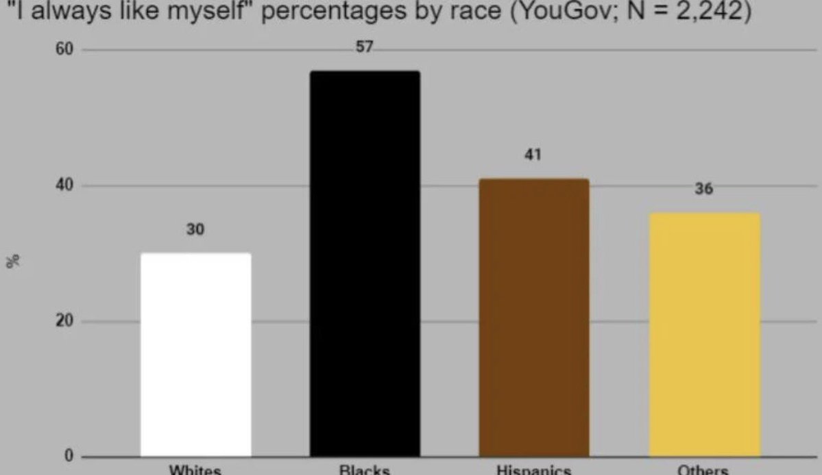 de3ipher's tweet photo. Cherry-picking tweets 

East Asians and Euros have higher IQs, better civilizations than Africa/Black but we don’t feel we are inferior to you so it’s not really a gotcha

East Asians (just like whites) have inferiority complexes despite all that they’ve accomplished, which is why they are always desperately trying to prove they are “objectively superior” to black