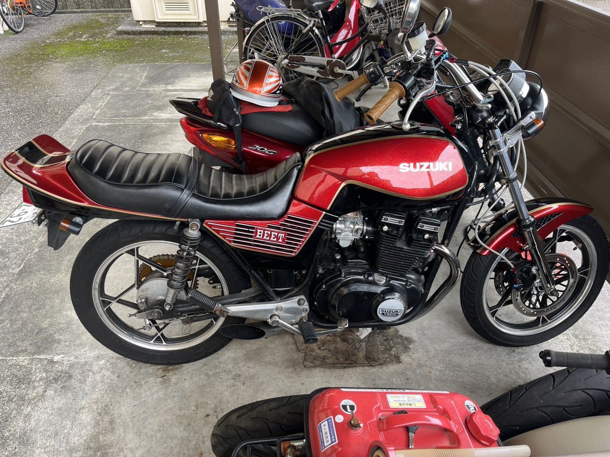 souta_allez's tweet photo. 知り合いのGSX400Eが盗難されました。場所は静岡市清水区梅ヶ谷、時間帯は10/23、0時頃です。
些細なことでもいいのでわかる方いればDMお願いします。
#拡散希望 
#車両盗難
#バイク盗難 https://t.co/onAUyyjQOR