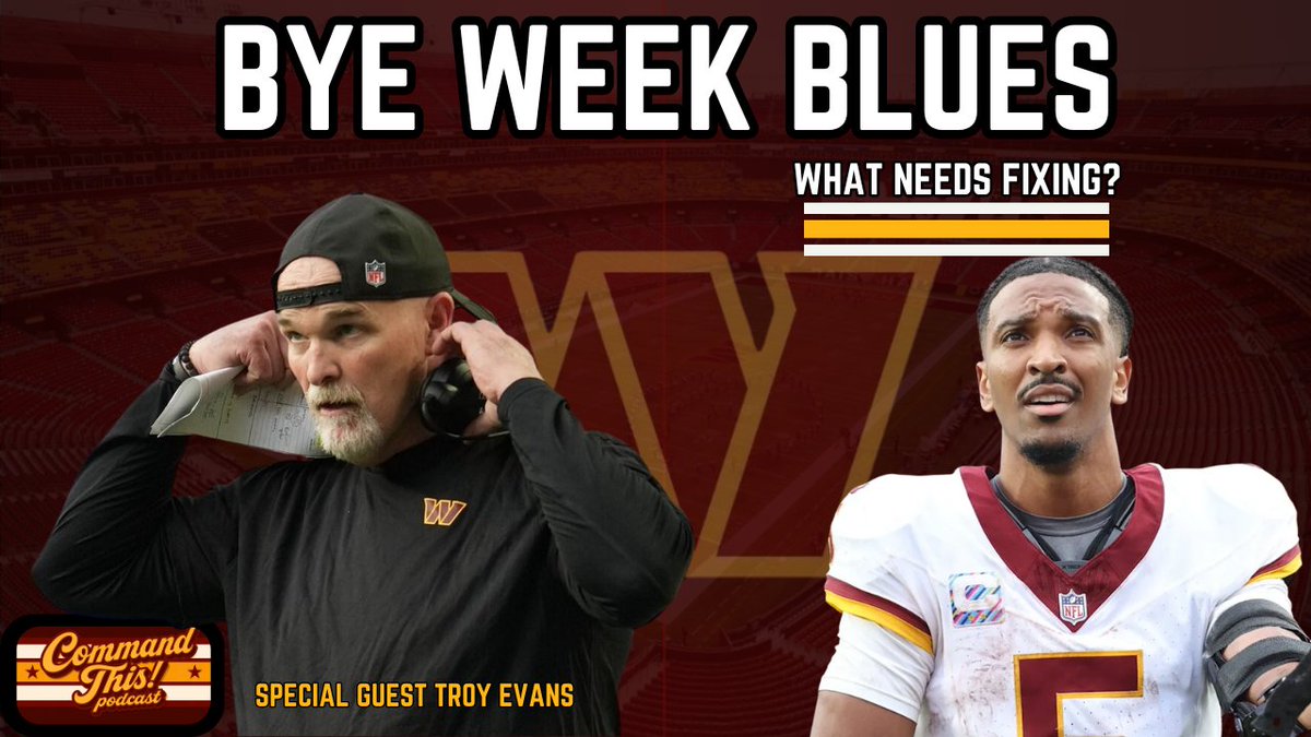 Command_This's tweet photo. BYE WEEK BLUES!

The Commanders have a week off, but the problems don't.

Coaching, offense, defense, Adam Peters... what needs fixing FIRST?

Plus, special guest @nascardx Troy Evans joins us to talk football and his 36 Special Olympics medals in the later part of the show.

LIVE TONIGHT! #RaiseHail 

https://t.co/HsUmhWCCZq