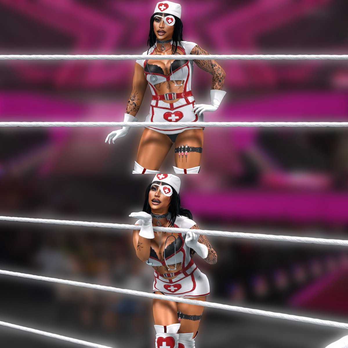 TheKendallLuxe's tweet photo. ྐ✚
𝐂𝐨𝐧𝐝𝐢𝐭𝐢𝐨𝐧: 𝐂𝐨𝐦𝐚𝐭𝐨𝐬𝐞. ❤️‍🩹🩺
#WWE2K26 #Cawloween https://t.co/NpcLstfbf6
