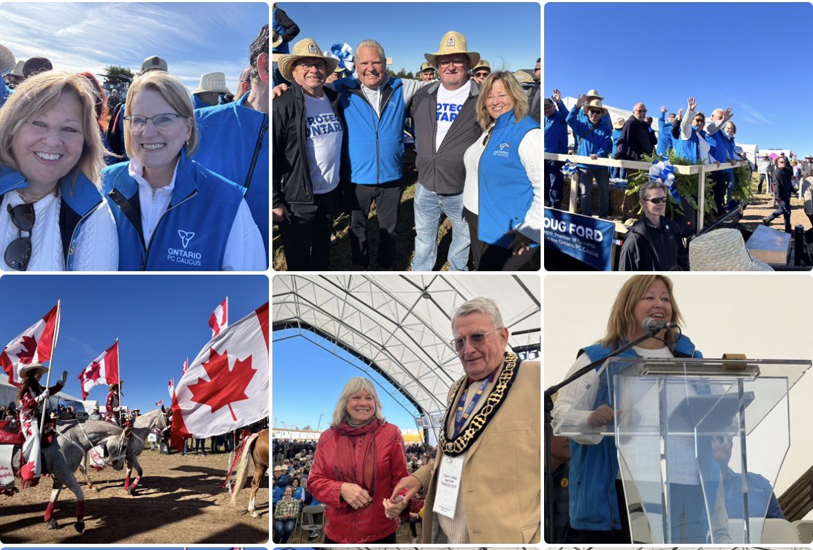 LisaThompsonPC's tweet photo. Hard to believe one month ago years of planning lead to a successful opening day of Bruce County’s International Plowing Match & Rural Expo! Highlights for me included:
- opening day parade & ceremonies
- the awesome support from my caucus colleagues
- a tremendous turnout for the round table I hosted with ag stakeholders for @samoosterhoff 
- the successful launch of the #Rural Courtyard
- the interest in our local tent/exhibit
- the @ONRuralAffairs exhibit in the #Ontario Gov’t Tent
- tour of the Whytock dairy farm
- #TeamFarmall danced again!