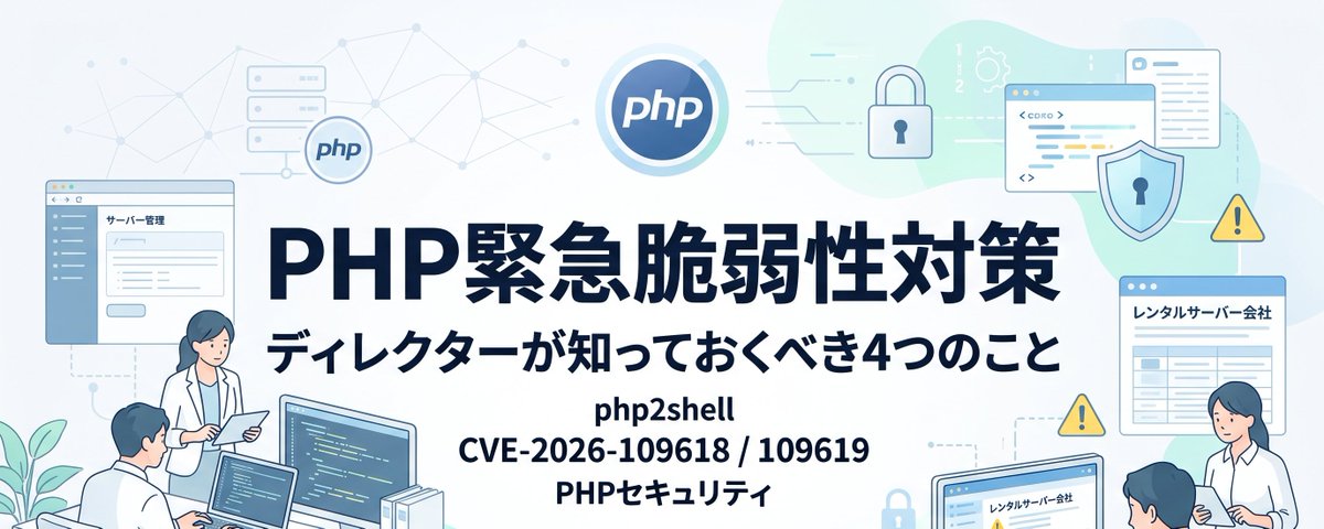 「うちは大丈夫」が通用しない―php2shellから考える、ディレクターの初動と平時の備え