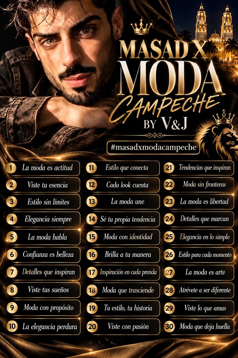user79024's tweet photo. Listos para verte triunfar 

MASAD X MODA CAMPECHE BY V&amp;J 
#masadxmodacampeche https://t.co/9T4fb1mYrv