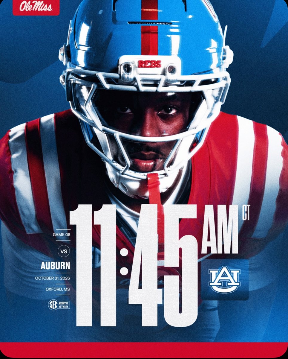 JakariB33's tweet photo. I’ll be attending @OleMissFB October 31st!!🦈Vs Auburn @coachkitchens42 @DexPreps @BrodySmoot @LenardoDeVinci @jerms3_ @RebelsFBRec @coach_stigers @coachcannon97 @FredGRebs @sixstarfootball @JakeDionne772 @THERayRudolph_  @JUCOFFrenzy @JuCoFootballACE https://t.co/iWBeYmV0hX