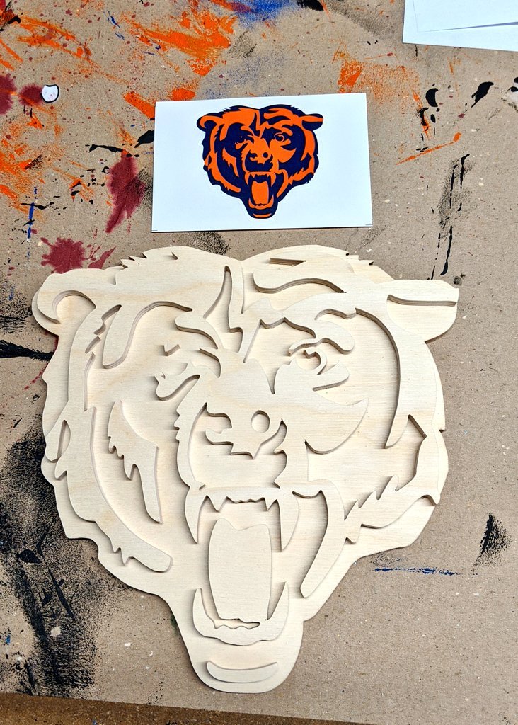HelmetAddict's tweet photo. Bears wood logo. https://t.co/6JyLLz06Yx
