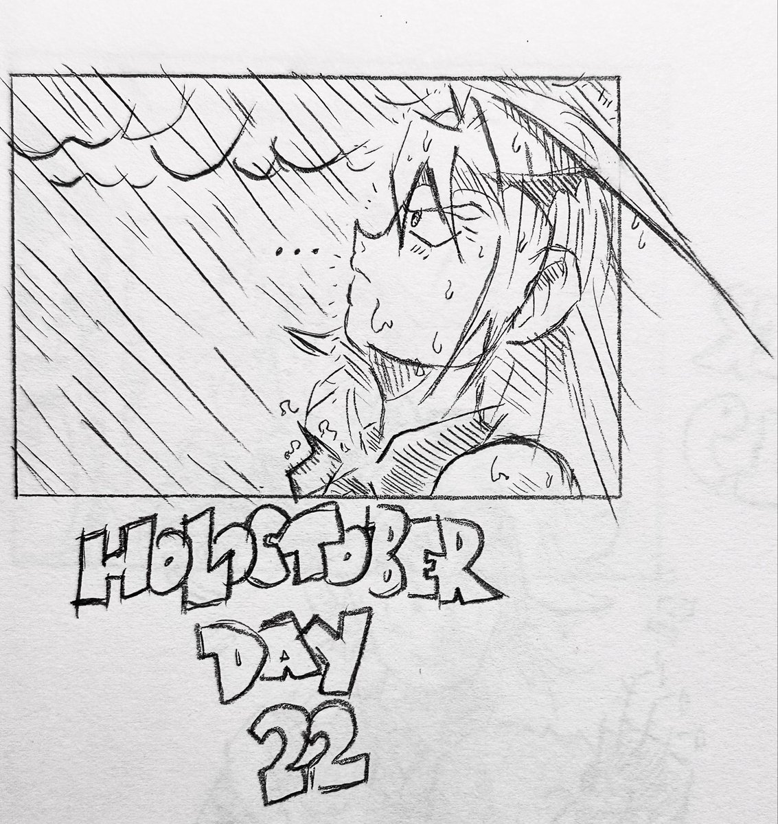 TheShuredda's tweet photo. #BloodflameArt
#holoctober 
Day-22 it’s raining somewhere else❤️ https://t.co/PgULkdNci7