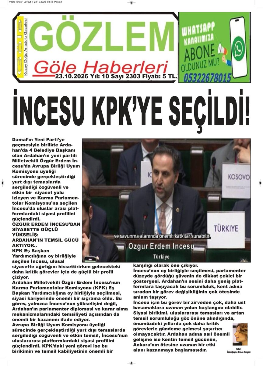 HaberArdahan's tweet photo. REKLAMLARIIZLA YERELDEN ULUSALA ÖZGÜR GAZETECİLİK..  VALİ’NİN TUTUKLANDIĞI, İL BAŞKANININ TARTAKLANDIĞI ÜLKE DE KAYMAKAM İFADE BİLE VERMEZ Mİ? https://t.co/veRga7yDx4 Gazeteci✍️Fakir Yılmaz  GÜNÜN haberi ile birlikte GÜNÜN yorumunu yazdı..✍️ https://t.co/sF0VkadRsf