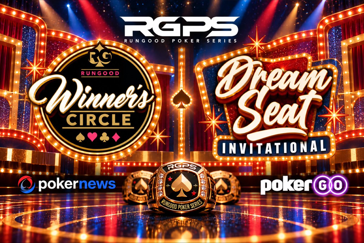 RunGoodGear's tweet photo. Hey @RGPokerSeries 2023 - 2026 Ring Winners! 💍 

We’re PACKING our exclusive ring winner events at the @TVPokerRoom during November 27th - December 2nd with value including TWO ✌️ seats to the PGT Championship courtesy of @PokerGO and @PokerNews. 🎁 

📰: https://t.co/xmMhfvpnit https://t.co/XcWD2VxS5G