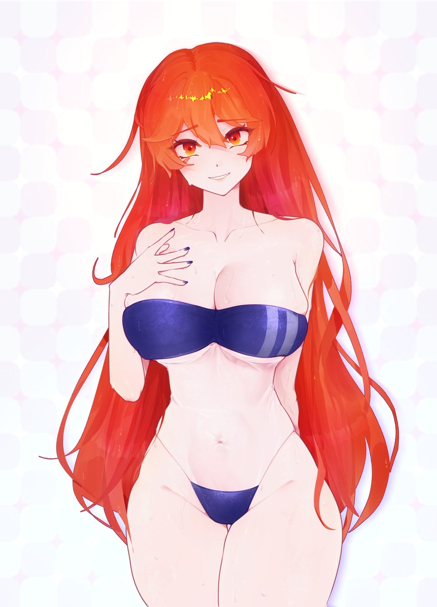 Narakaxi_VT's tweet photo. Para mejorar esta noche en los mares, un lindo dibujito de la hermosa compañera de las bravas mareas 🧡@Yi_Star_ la ropa apretada me queda bien o les gusta mucho verme con ella marineros? ☠️🕸️ https://t.co/cakgqBzBNM
