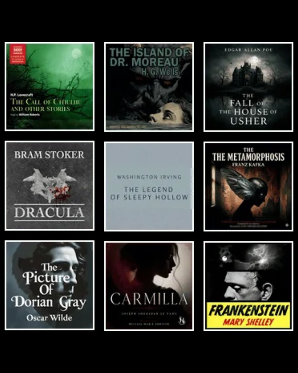 STLpubLibrary's tweet photo. Grab your headphones and snuggle in with these classic horror novels.
All of the books on this list are available on Hoopla!
https://t.co/qAS0F70wcN https://t.co/4nvhEEBJl6