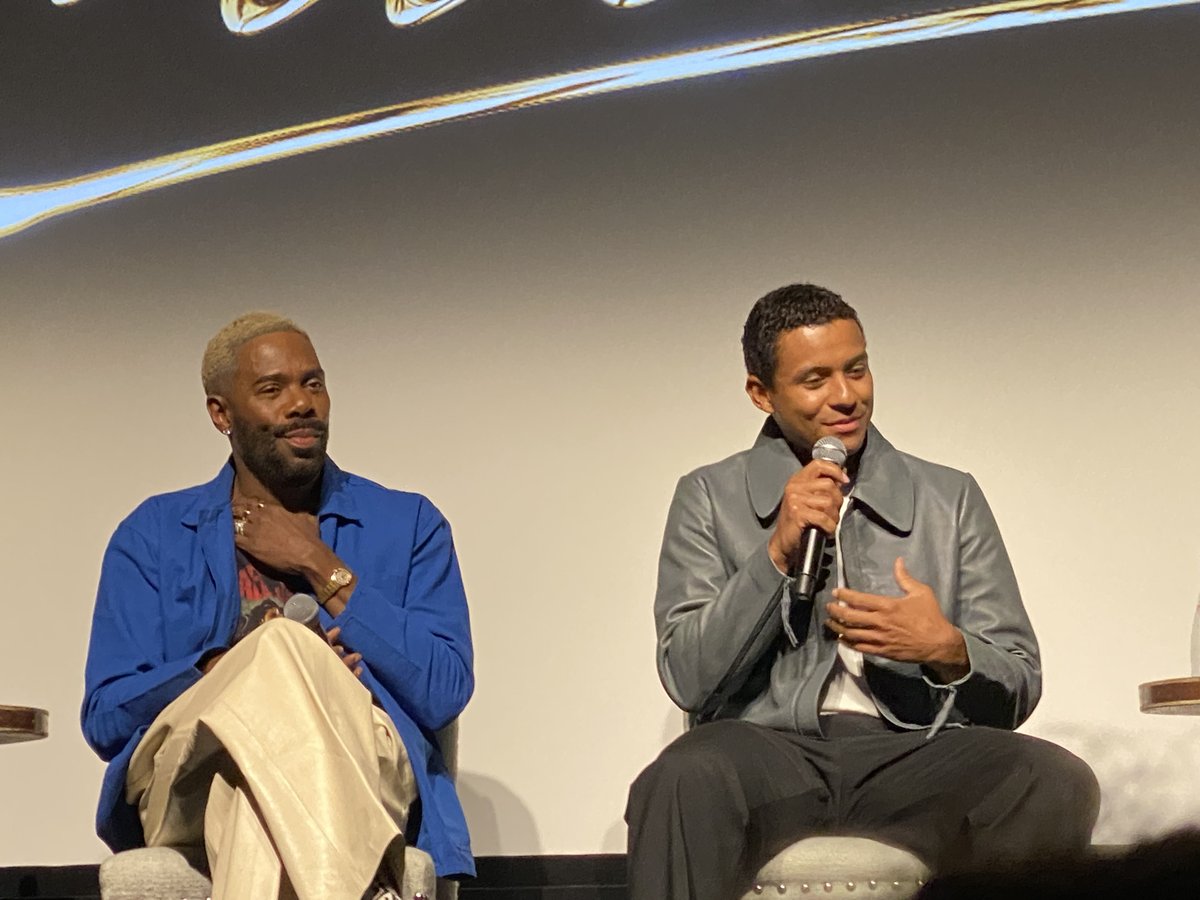 Mikeonscreen's tweet photo. At last night's screening and Q&amp;A for the #michael movie. Seeing it a second time and hearing #jaafar talk about how much work he put into it, and that this is his first acting role, made me appreciate his performance even more. https://t.co/2VbP2KeDjy