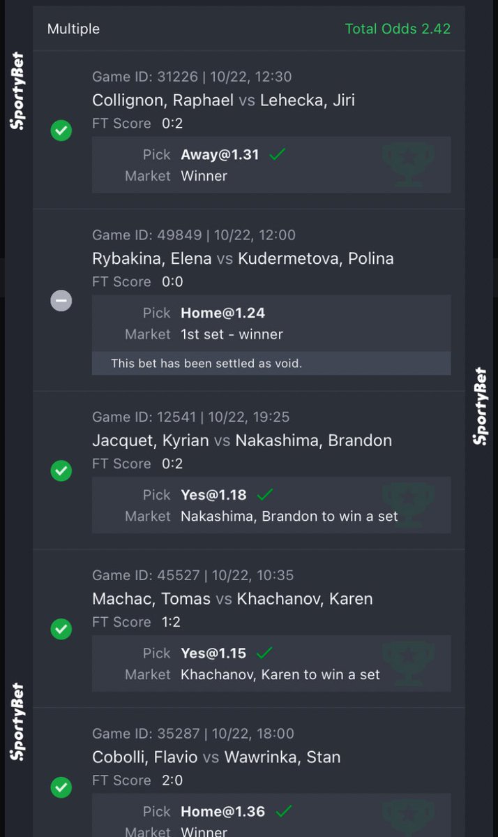 ninjabet247's tweet photo. TENNIS PICKS DELIVERED 🏆🍀🥷 https://t.co/31SbRruEsl