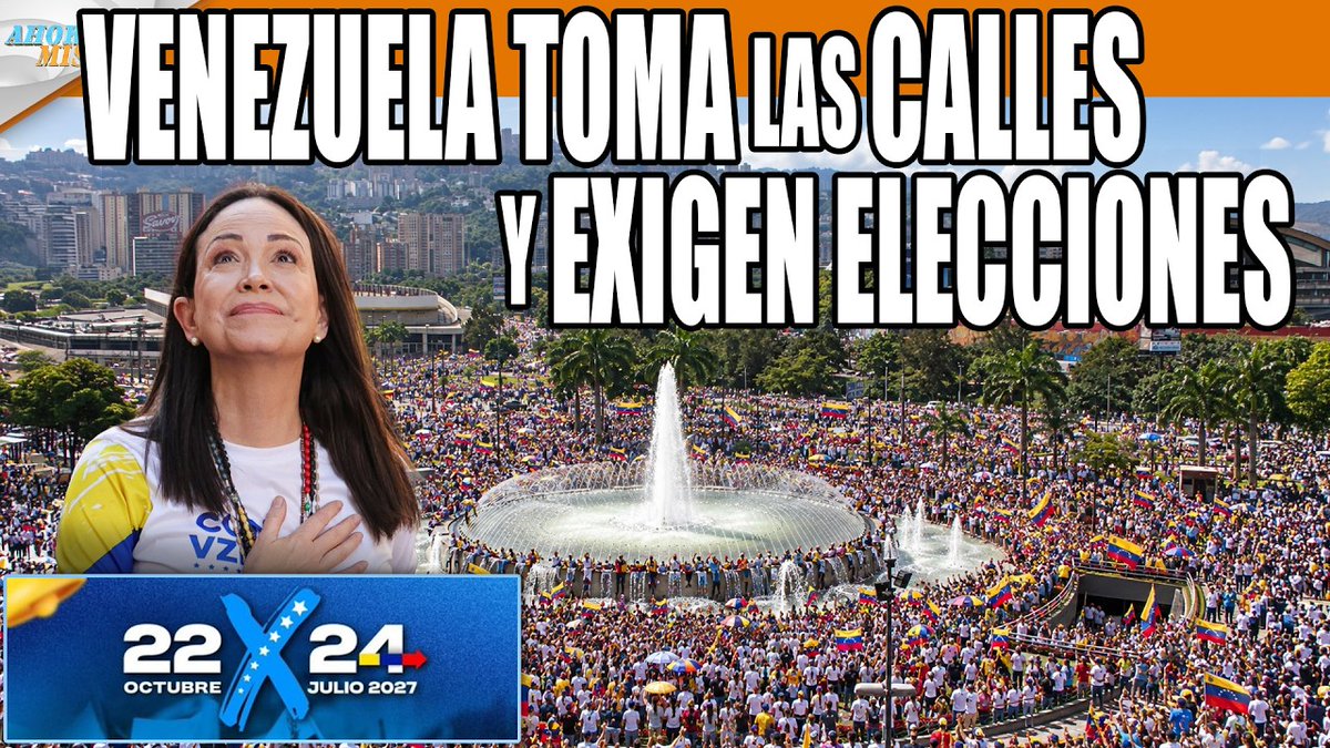 MiguelContigo's tweet photo. TODO UN ÉXITO LA CONVOCATORIA A LAS CALLES HECHA POR MARÍA CORINA

Machado instó a la ciudadanía a manifestar su descontento a través de la protesta social, pero de manera pacífica, incluso llamando a la gente a asistir a la manifestación en familia. https://t.co/djHzNwQ21F https://t.co/TnKE0jsucM