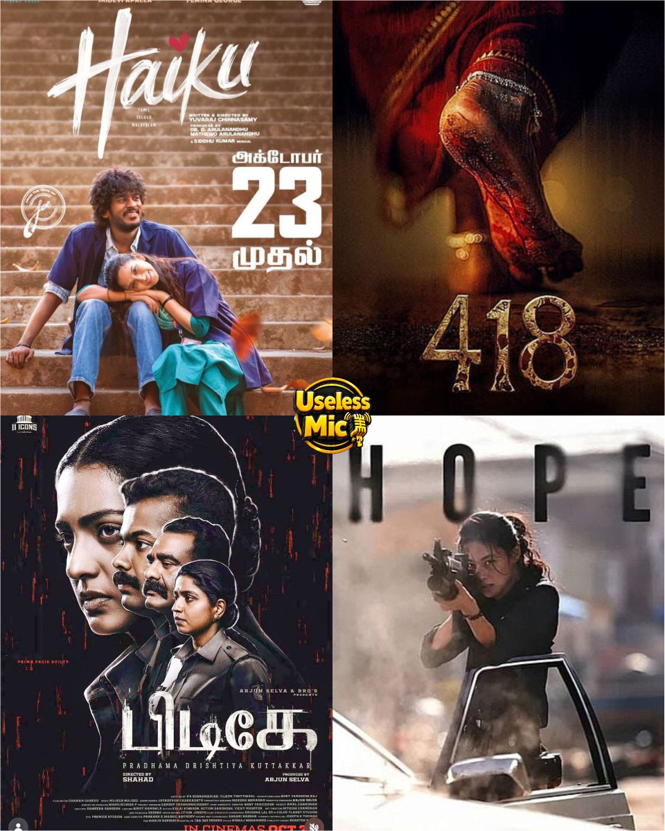 useless_mic's tweet photo. Today release October 23rd #Haiku #418movie #418 #HOPE #BTK #பிடிகே #uselessmic #tamilcinema https://t.co/Wxpze8W5KM