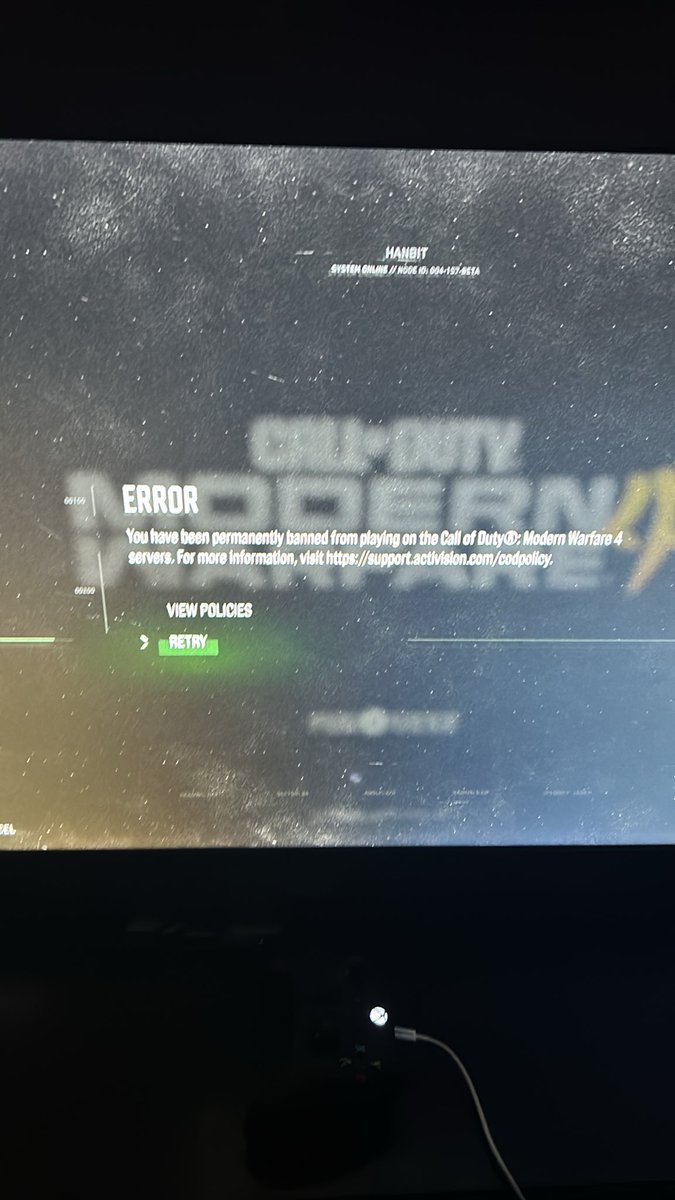 shorey2006's tweet photo. @CallofDutyCM 

I got banned for no reason and I can’t even play the games anymore is there someway I can get it fixed https://t.co/FZwB03q3WG