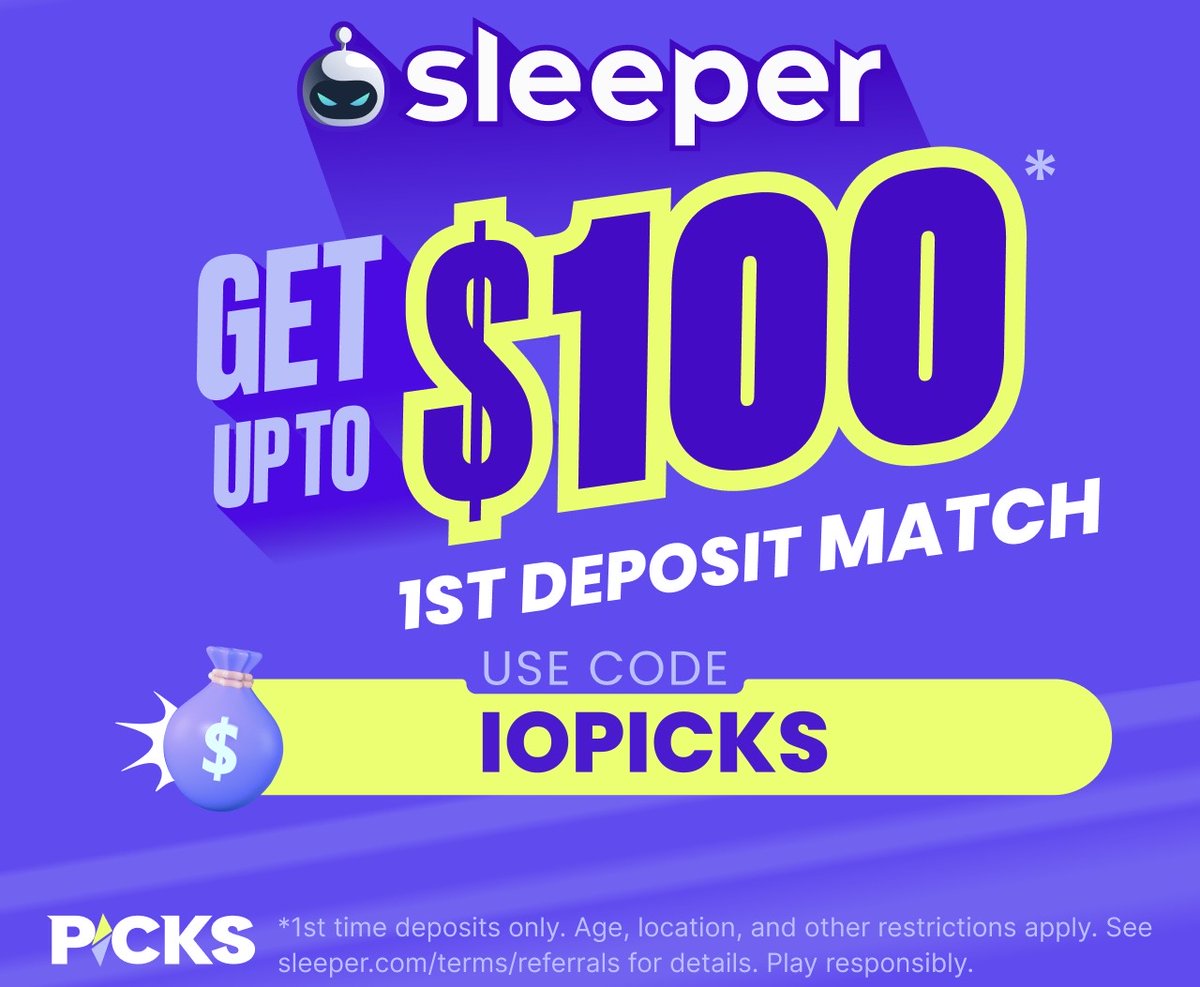IOPICKS's tweet photo. Riding Caleb and Burden the rest of the night, or betting on a Maye comeback? Build your picks on Sleeper. Code IOPICKS gets new users up to a $100 1st deposit match 👉 https://t.co/C15mqf0w9B https://t.co/xS0s29Yzo6