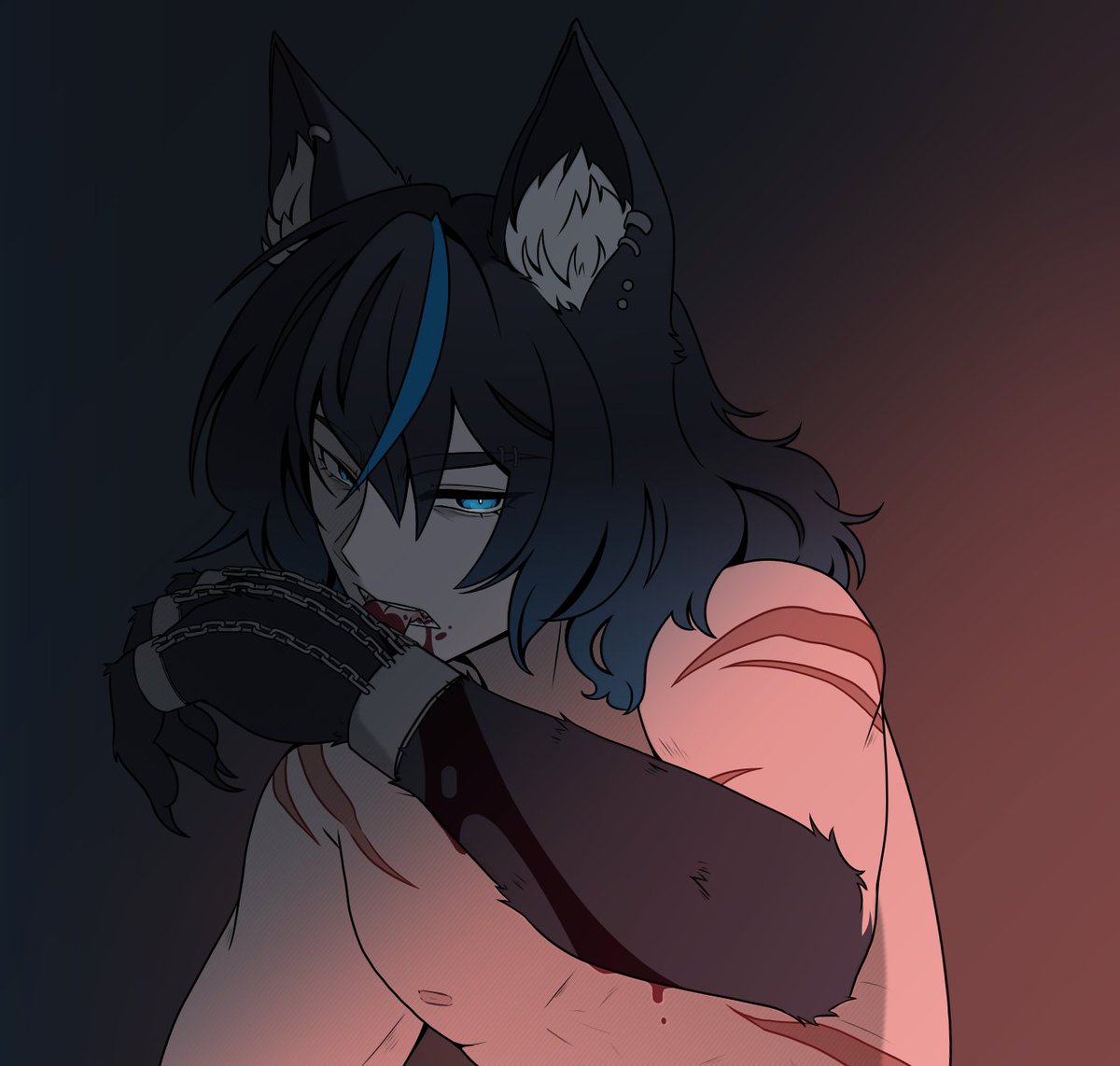 SirMaxwood's tweet photo. Vtuber vs IRL 

🩵⚡️⛓️🖤 https://t.co/crUnng436n