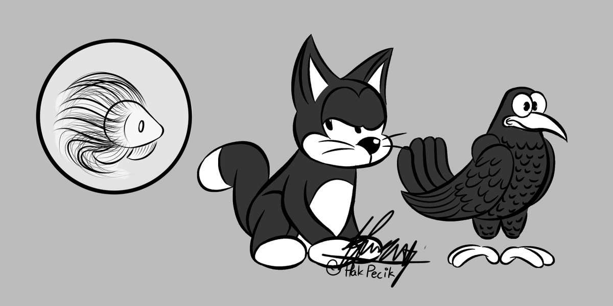 PakPecik's tweet photo. A Cat, A Crow, &amp; An Unknown
by @PakPecik 

Digital Comic Style &amp; Animation Style

#digital_art #characterdesign #ibispaintx #oc #cartoonist https://t.co/3FEtUD5sXH
