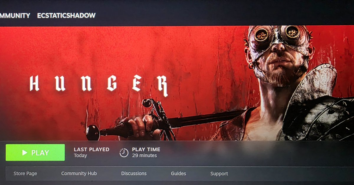 ShadowEcstatic's tweet photo. ⚠️ Hunger Playtest ⚠️ 

Anyone want to partake in the current playtest for Hunger on steam?

I have 1 extra key to give out

The Playtest is from Oct 19 - Oct 26  🕐 

You have a few more days to play

First come, first serve  ✅️

Let me know🤘 https://t.co/Lr415ByFWD