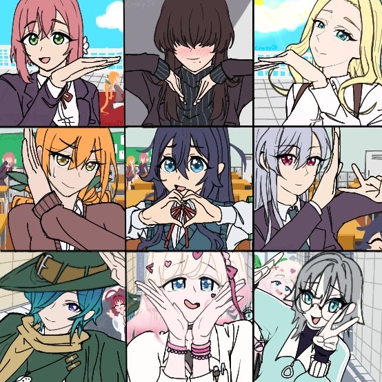 CrazyJV75622's tweet photo. Rentarou Family Heart Collage ❤️

#100カノファンアート https://t.co/extlH3ZZvi