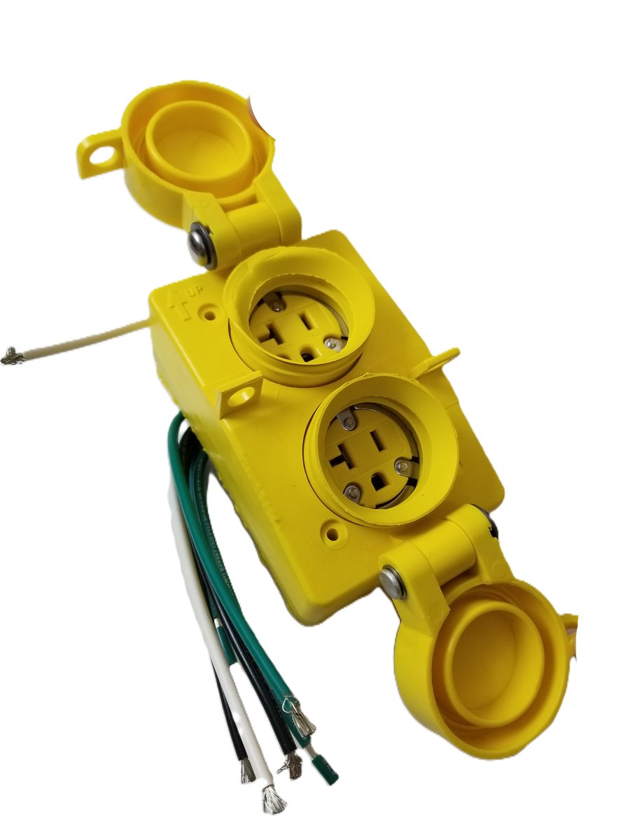 AggressiveFun's tweet photo. NEW LISTING! FREE SHIPPING! Molex Woodhead 1301460125 Watertite Extreme Duplex Receptacle NEMA 5-20 20A 125V https://t.co/iXSfcVijeC #eBay via @eBay https://t.co/KDO1axAYqX