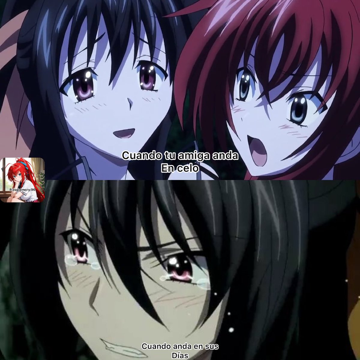 Riasgremory196's tweet photo. Eso casi me mata 😳😳😳😳😂😂😂😂 #HighScoolDxD #RiasGremory #RiasSempai #RiasChan https://t.co/Drd4Xs0xZJ