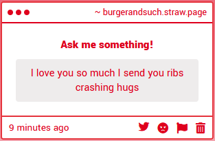 burger_and_such's tweet photo. whoof my ribs!!!!!!!! OUCH!!! what the hell??
i appreciate the affection but please leave my bones intact!!! https://t.co/KFiBss7rCA