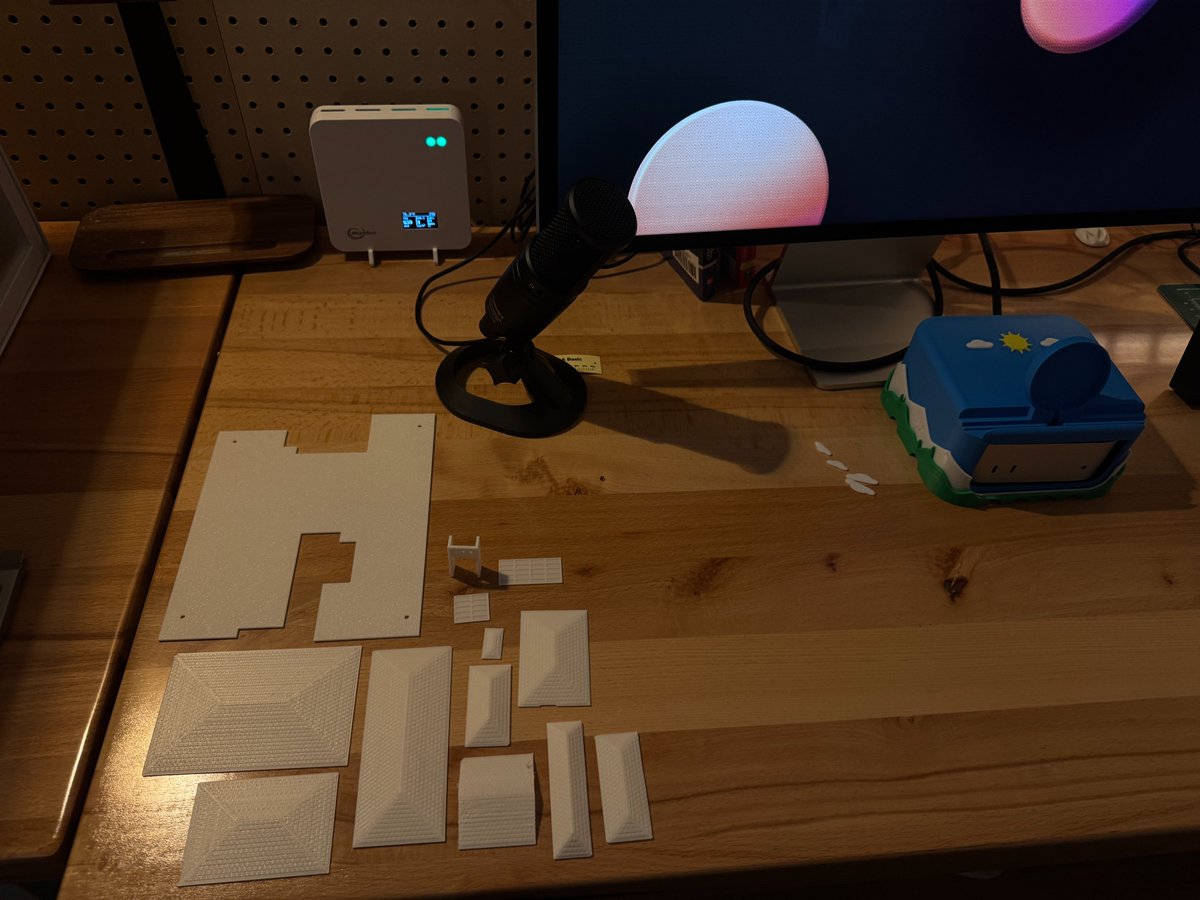 emilylambert's tweet photo. Workshopping a mini version of a house with the 3D printer.

Parts all made by my trusty @ChatGPT Dot. https://t.co/fwlxRx2AAd