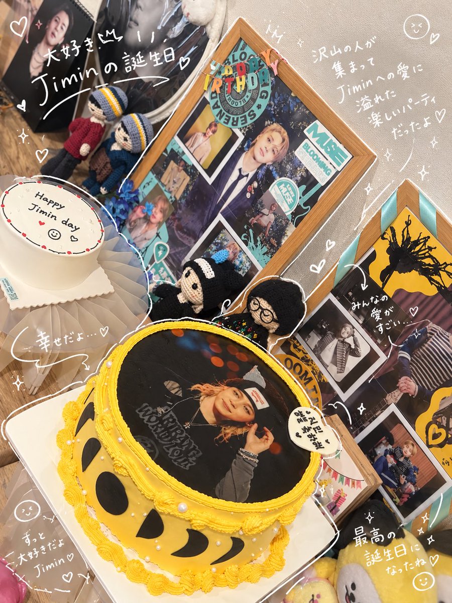 newaneshop1013's tweet photo. 今年のジミンの誕生日は、熱いジミン愛の持ち主18人でパーティーを開催🎈

ほとんどの方が初めましてなのに、ジミンへの愛を熱く語り合い、賑やかで楽しくて幸せな時間✨

ありがとうございました🙇‍♀️

二次会はボンスアさんへ。かなコロさん装飾の店内は
幸せ空間✨✨
本当にありがとうございます🙇‍♀️ https://t.co/pAORs4itnH