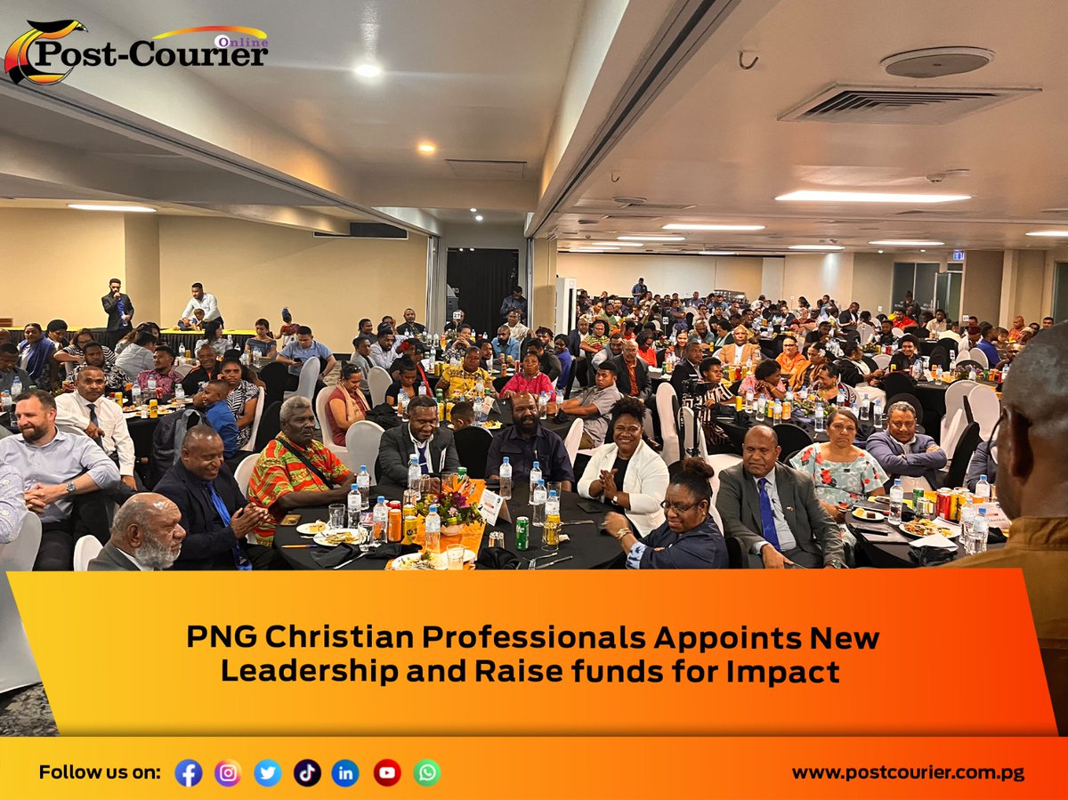 postcourierlive's tweet photo. #NATIONAL: The Papua New Guinea Christian Professionals Network Inc. (PNG CPN) has welcomed a new leadership while, successfully raising K414,700.00 through its 2026 Blueprint Fundraising Dinner held on 26 September 2026.

Read full article here: ( https://t.co/ROqpkn5utJ ) https://t.co/cDtoEPkyb1