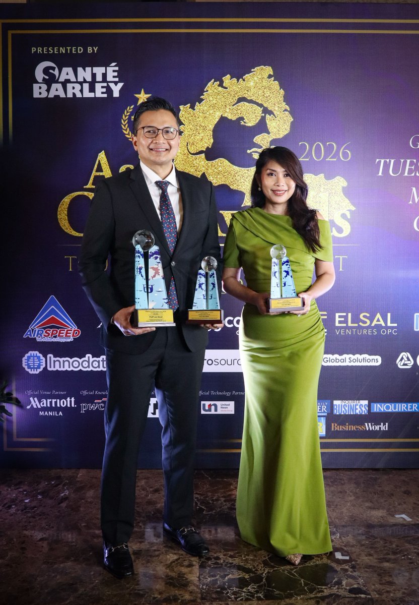 pldt's tweet photo. Technology creates its greatest impact when it helps students learn, enables livelihoods, keeps communities connected during disasters, and makes the digital world safer for the youth. This people-centered approach earned the PLDT Group twin honors at the 2026 Asia CEO Awards. https://t.co/4D1ZZVhpG7