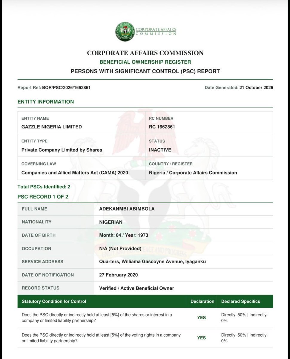 OlajumokeAkore1's tweet photo. Seyi Makinde’s administration is systematically converting public spaces and parks into private, high-end residential estates reserved for the privileged few and that Messrs Gazzle Nigeria Limited, owned by Bimbo Adekanmbi and his wife, is one of the companies being used as a conduit in this process of elite capture that locks out the average citizen.

When they tell you 3.0 this is exactly what they hope to continue ?
