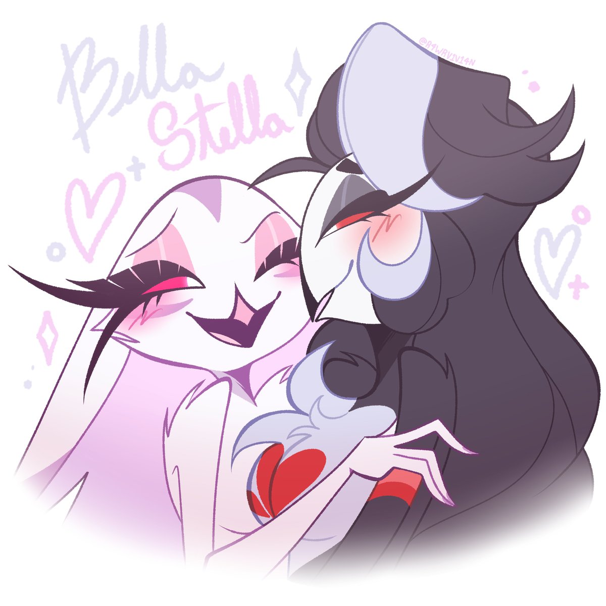 R4WRV1V14N's tweet photo. bella x stella 4ever 🩷💜🖤❤️

#yumetwt #HelluvaBossStella #yumeship https://t.co/jjT1vn97MX