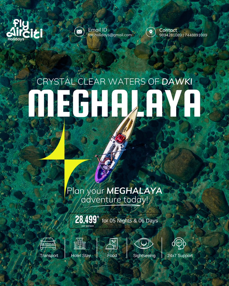 hamiltonquinter's tweet photo. Meghalaya, where nature feels alive. From crystal-clear rivers to emerald valleys, plan your perfect escape with handpicked stays, hassle-free travel, and unforgettable memories. DM us to book today. https://t.co/Onq1eXJlz6