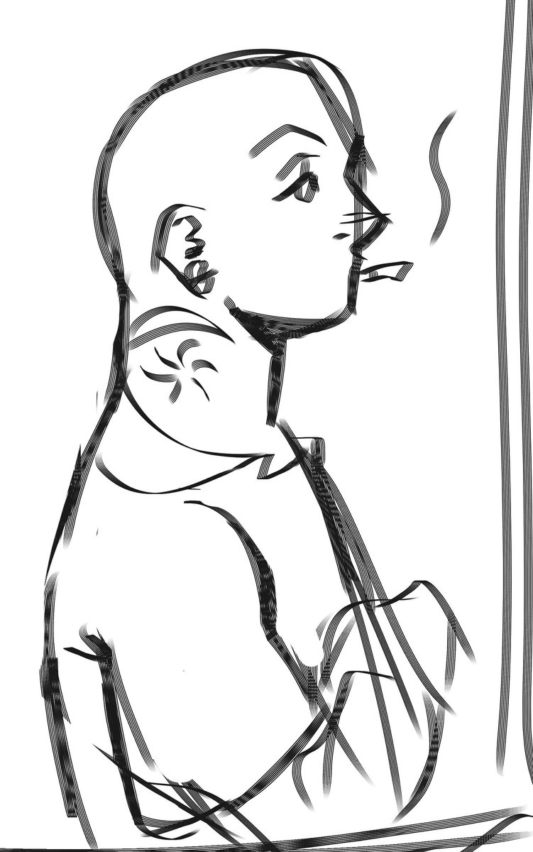 Und3rtkr_'s tweet photo. Sketch for a lil Engris comic I’m making+bald Enjin #engris #gachiakutafanart #enjin #gris https://t.co/ErMiKbxG2P
