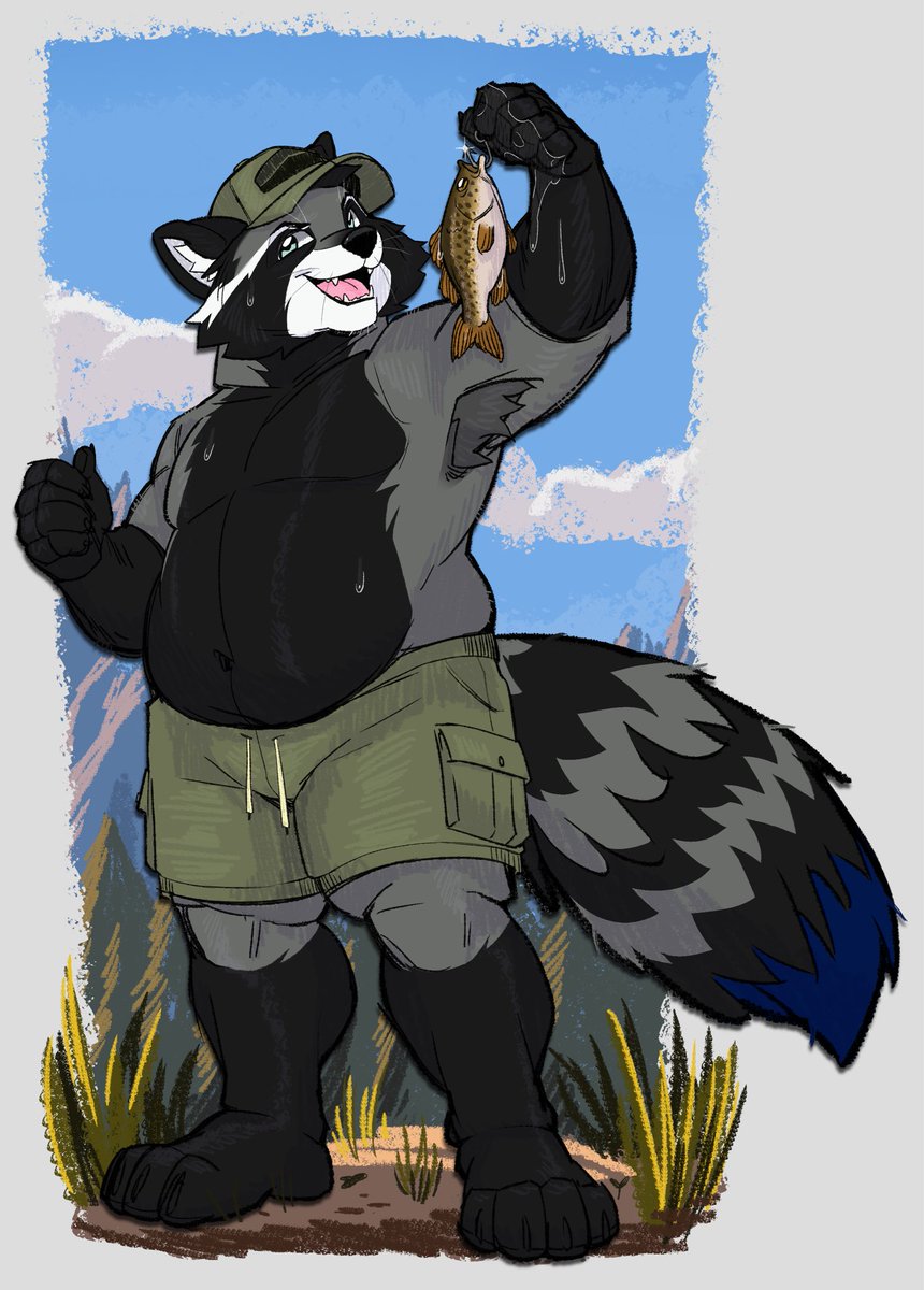 pray444god's tweet photo. Art trade with reckless.raccoon.studios ^_^ https://t.co/GeP91uhX7w