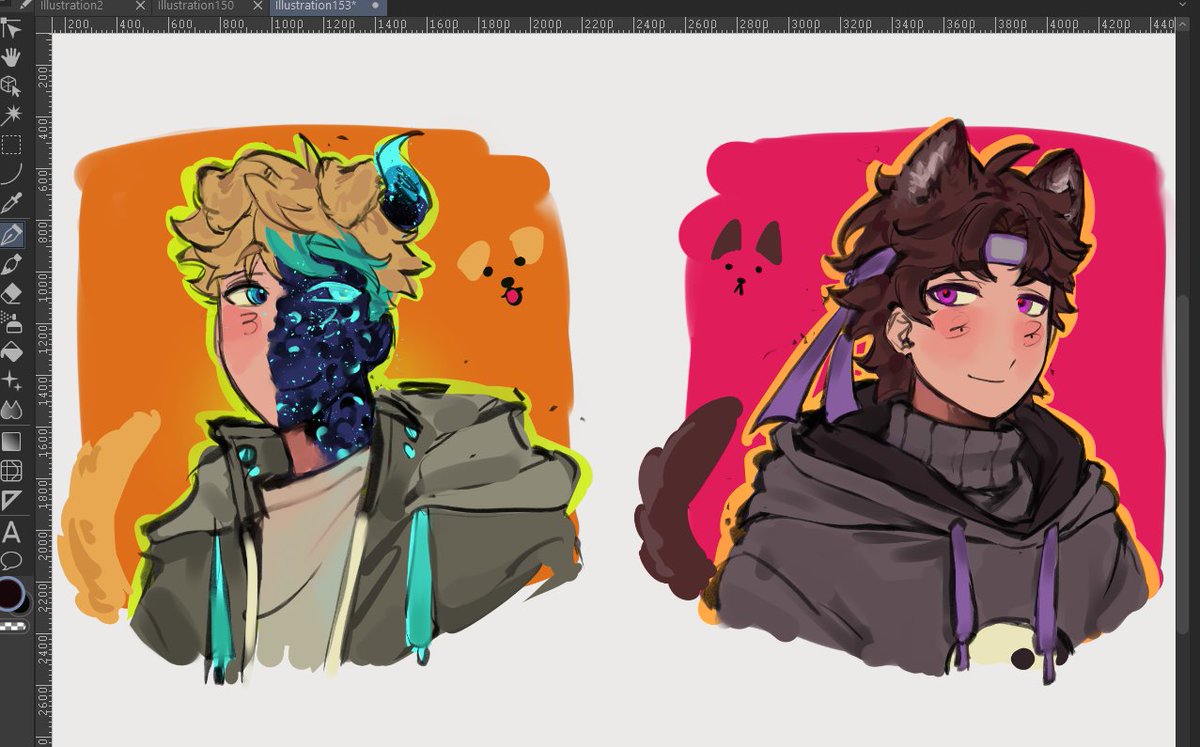 sh_mel3ss's tweet photo. #zachobuilds #wifies #doxxerduo (?) 
drawing dogs while listening to cat-theme song https://t.co/SqVnanVZRm