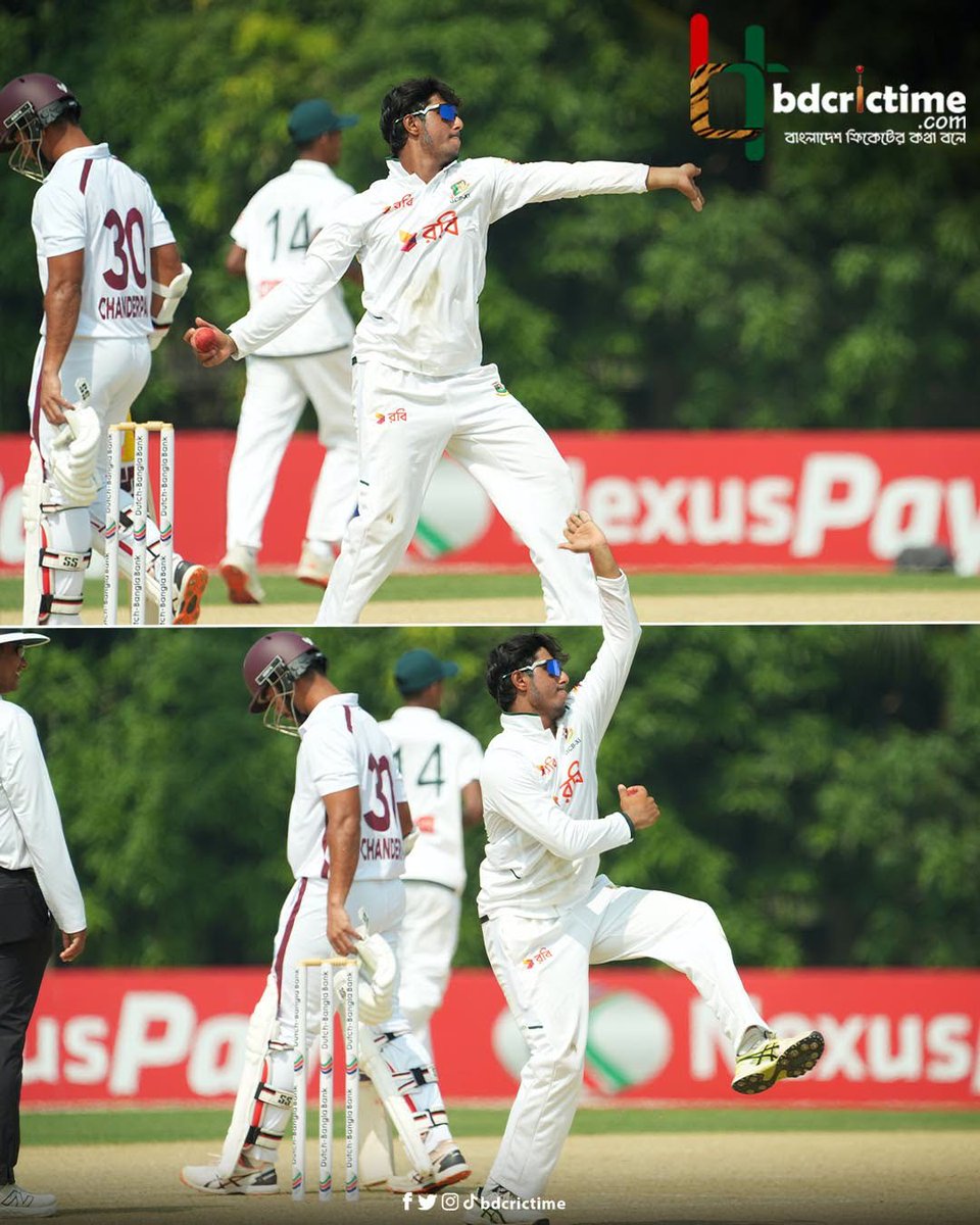 BDCricTime's tweet photo. দারুণ ব্যাটিংয়ের পর এবার বল হাতে জিসান আলম

#BCBXIvsWI #BDCricTime https://t.co/KiMVrOkIGH