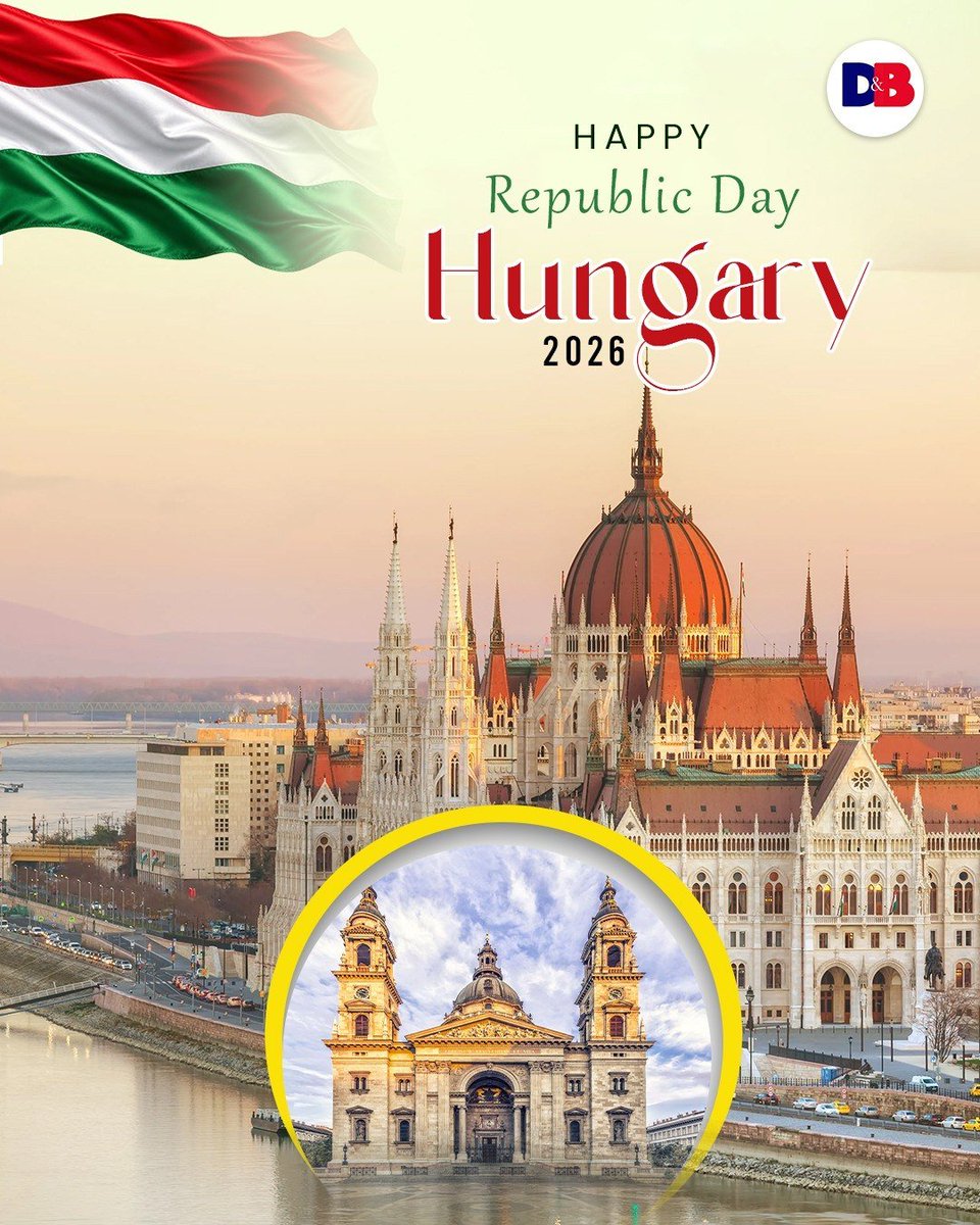 diplomacybeyond's tweet photo. Warm wishes to the people and the Government of Hungary on their Republic Day 

#Hungary #HungaryRepublicDay #RepublicDay #HungaryNationalDay #IndiaHungaryRelations https://t.co/1b9yY6KhIf