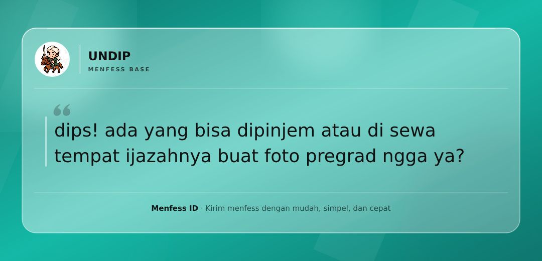 UNDIP_FESS's tweet photo. dips! ada yang bisa dipinjem atau di sewa tempat ijazahnya buat foto pregrad ngga ya? https://t.co/ooDvJap3K3