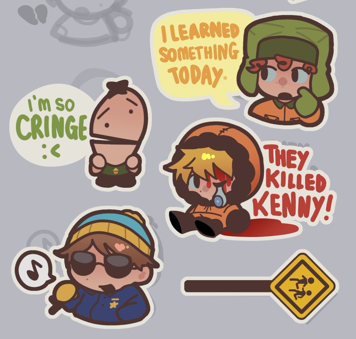 st_pt1c's tweet photo. sticker sheet WIP :P
#southpark https://t.co/AGPcywGksh