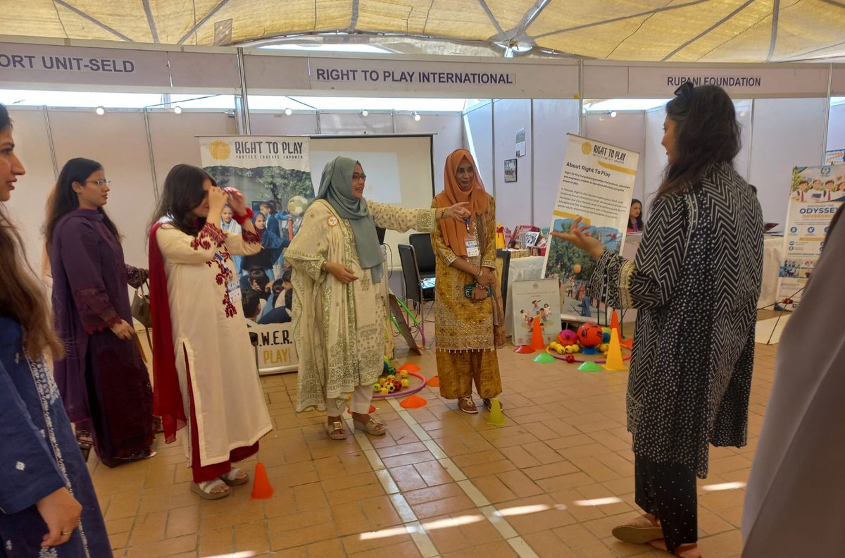 RightToPlayPak's tweet photo. Right To Play team joined the 4th International Early Childhood Care and Education (ECCE) Summit 2026 in Karachi. We shared our play-based learning approach through interactive games and learning materials.
It was a great pleasure to meet educators, practitioners,
🧵1/1 https://t.co/SsmHA6wDmf
