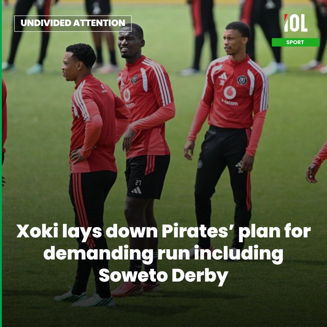 IOLsport's tweet photo. Orlando Pirates defender Thapelo Xoki says the Buccaneers will take their demanding schedule one game at a time, starting with Friday’s CAF Champions League clash against African Stars.
Read on https://t.co/AvMiXamOK4
#OrlandoPirates #ThapeloXoki #CAFCL #AfricanStars https://t.co/KePMX4EUKC