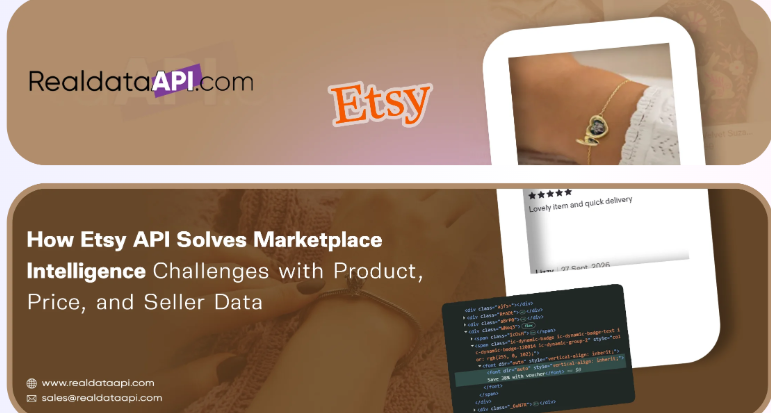 realdatascrape's tweet photo. 🛍️ Unlock marketplace insights with the Etsy API! Analyze product listings, prices, seller details, and ratings for competitor research and smarter pricing strategies.

#EtsyAPI #EcommerceData #PriceIntelligence #RealDataAPI https://t.co/8y6TuDU4M3