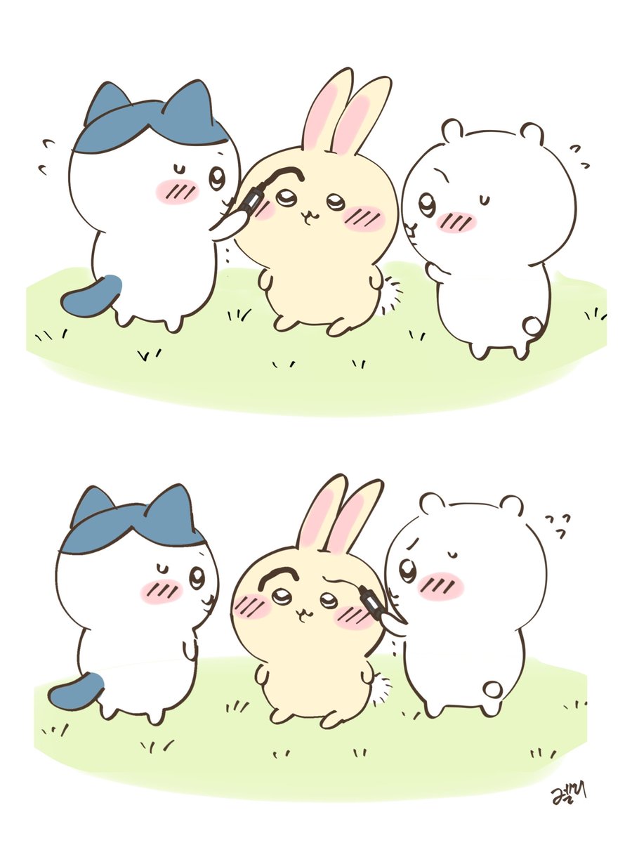 JerrE_2's tweet photo. 눈썹 그려주기
#ちいかわファンアート https://t.co/O8f7RlsF7m