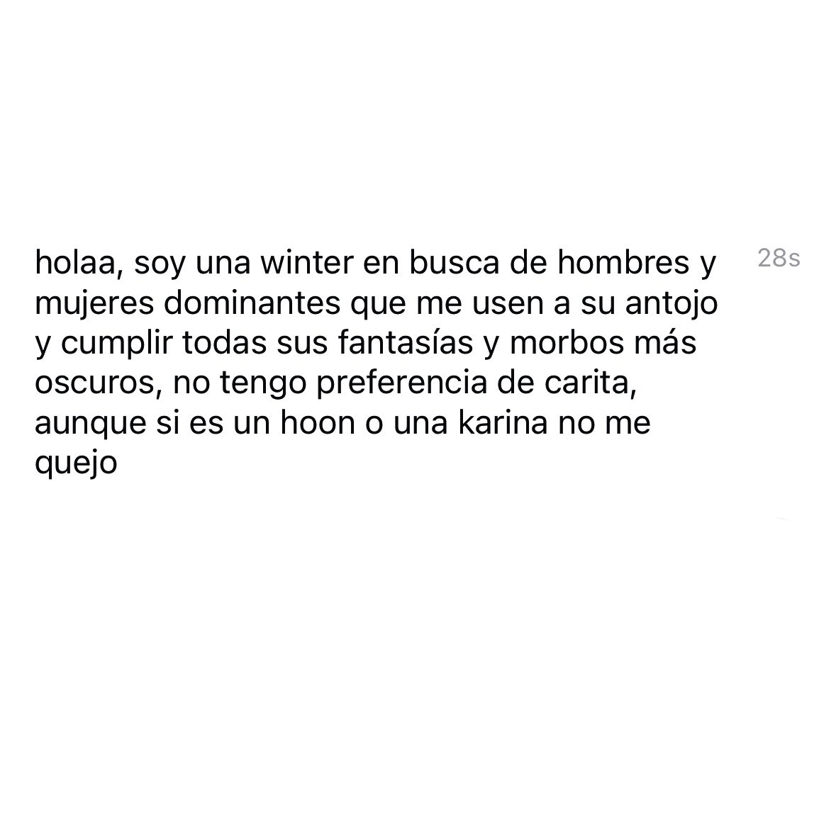 CajaDeSecretoCc's tweet photo. 🪷

Esta bonita busca hombres y mujeres dominantes que la usen a su antojo, cumplirá con todas sus fantasías y morbos más oscuros. No tiene preferencias de carita, pero si son un Høøn o Kąrinâ no se queja. https://t.co/piuplI9eoT