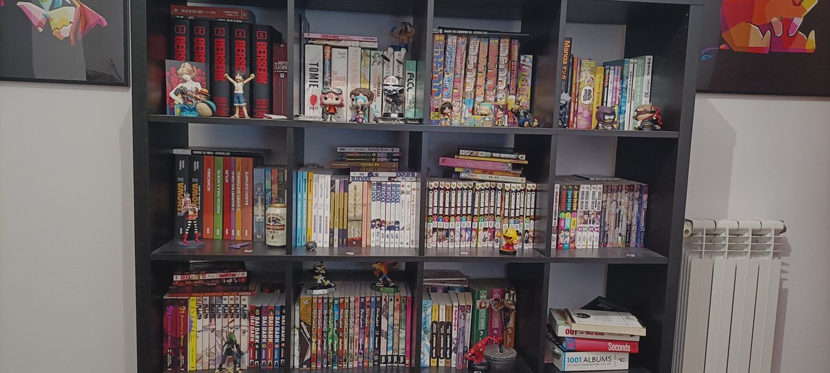 manga_crash's tweet photo. I don't want to join in the piracy discussion, but I love that this guy thinks no non-japanese person has a manga collection when so much of the culture is showing the 100 OOP vols you bought for 2000$ last month.
Anyways, here's my collection or whatever https://t.co/yG4hlsJScR